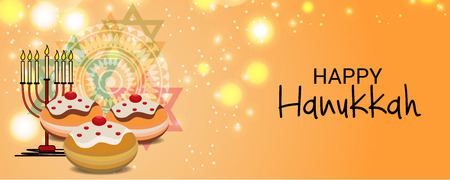 Happy Hanukkah.のイラスト素材