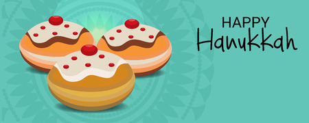 Happy Hanukkah.のイラスト素材