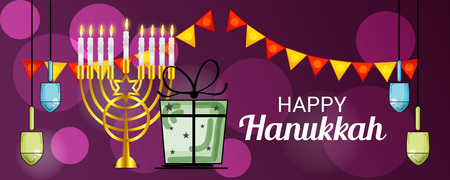 Happy Hanukkah.のイラスト素材