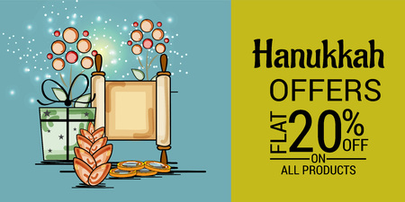 Happy Hanukkah.のイラスト素材