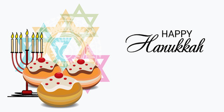 Happy Hanukkah.のイラスト素材