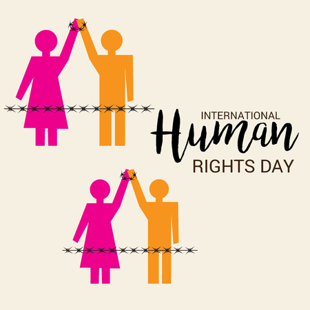 International Human Rights Day.のイラスト素材