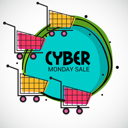 Cyber Monday Sale.のイラスト素材