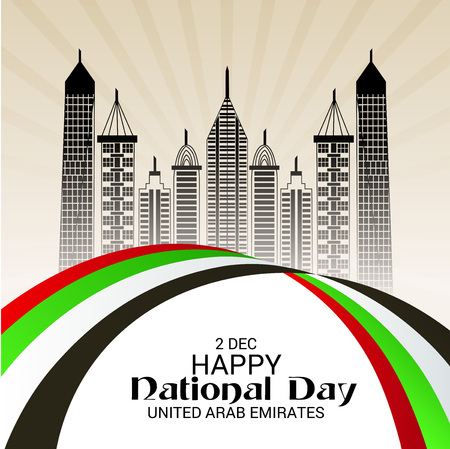 UAE National Day.のイラスト素材