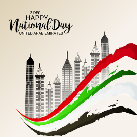 UAE National Day.のイラスト素材