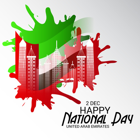 UAE National Day vector illustrationのイラスト素材