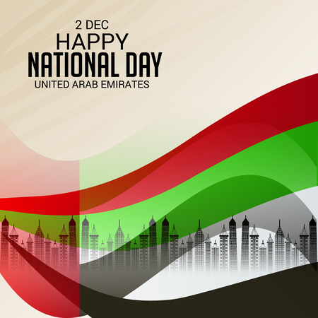 UAE National Day vector illustrationのイラスト素材