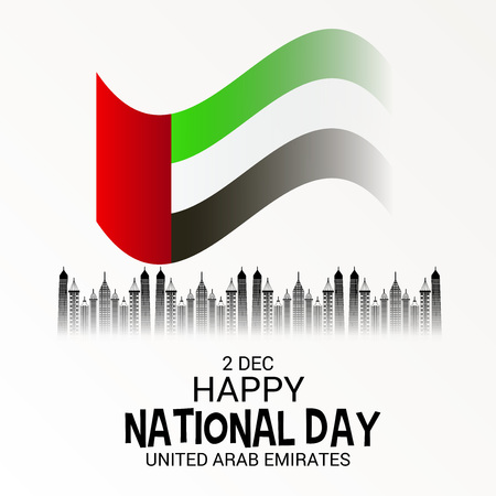 UAE National Day vector illustrationのイラスト素材