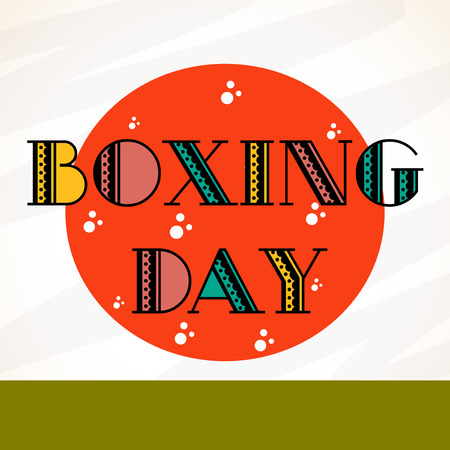Boxing Day Sale Design.のイラスト素材