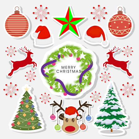 Holiday icons set vector illustrationのイラスト素材