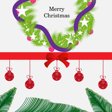 Christmas greeting card design concept.のイラスト素材