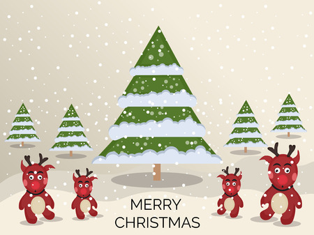 Merry Christmas background. Vector illustration.のイラスト素材