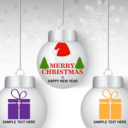 Merry Christmas vector illustration.のイラスト素材