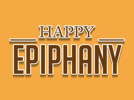 Happy Epiphany card template design.のイラスト素材