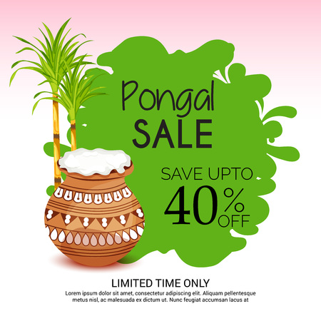 Happy Pongal.のイラスト素材