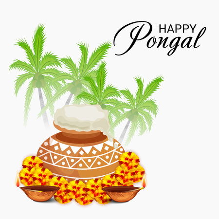 Happy Pongal.のイラスト素材