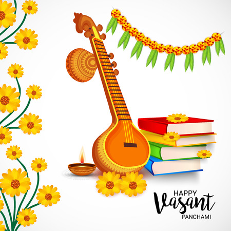 Happy Vasant Panchami.のイラスト素材