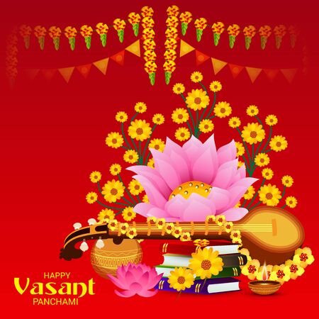 Happy Vasant Panchami.のイラスト素材