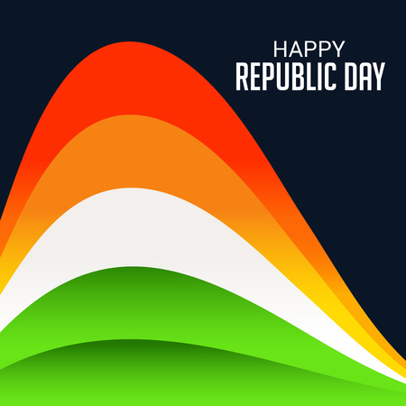 Happy Republic Dayのイラスト素材