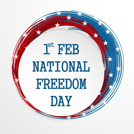 National Freedom Day illustration.のイラスト素材