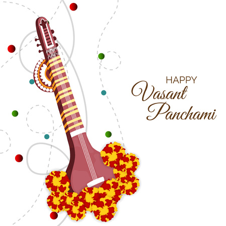 Vasant Panchami.のイラスト素材