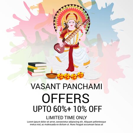 Happy Vasant Panchami.のイラスト素材