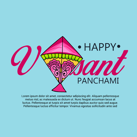 Vasant Panchami. Vector illustration.のイラスト素材