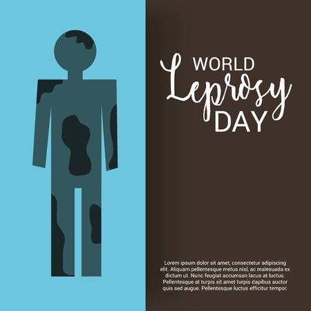 World Leprosy Day.のイラスト素材