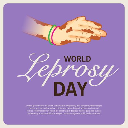 World Leprosy day. Vector illustration.のイラスト素材