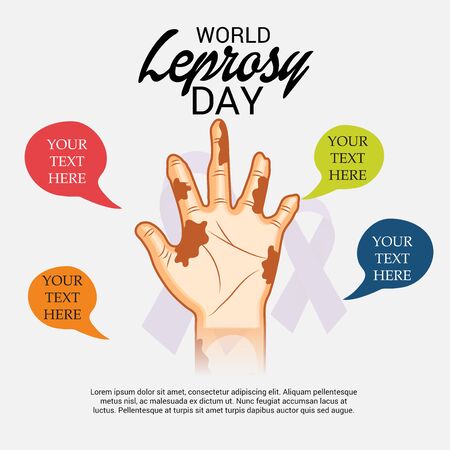 World Leprosy day. Vector illustration.のイラスト素材