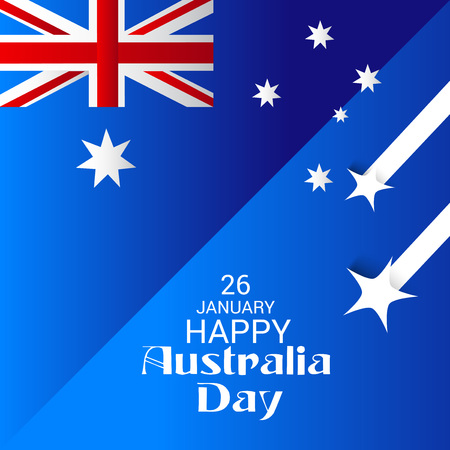 Happy Australia Day. Vector illustration.のイラスト素材
