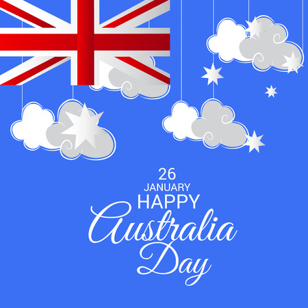 Happy Australia Day. Vector illustration.のイラスト素材