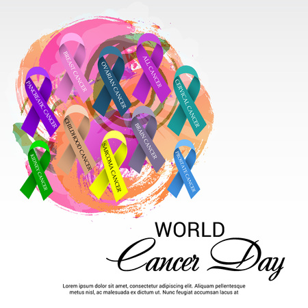 World Cancer Day.のイラスト素材