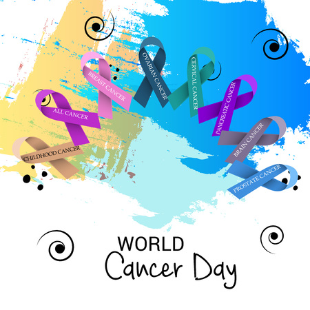 World Cancer Day.のイラスト素材