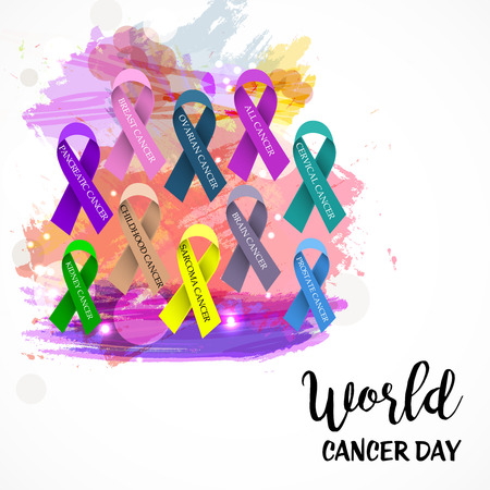 World Cancer Day.のイラスト素材