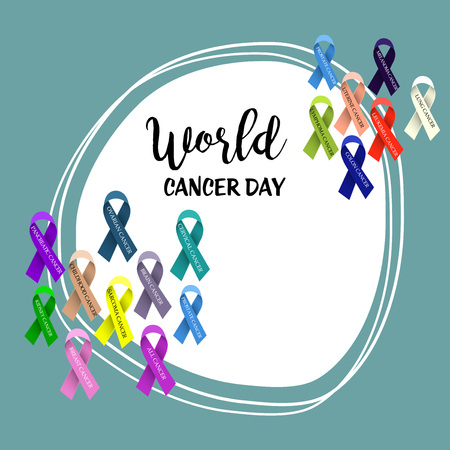 World Cancer Day.のイラスト素材