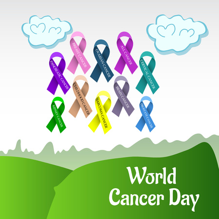 World Cancer Day.のイラスト素材