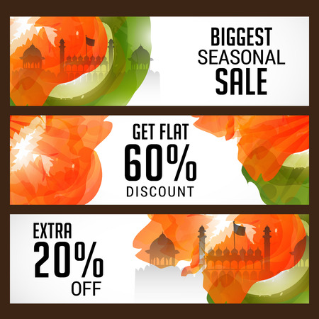 Happy Republic day banner.のイラスト素材