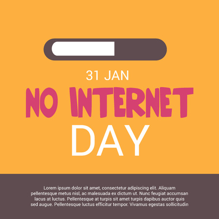 No Internet Day.のイラスト素材