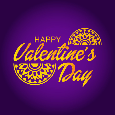 Happy Valentine's Day greeting card templateのイラスト素材