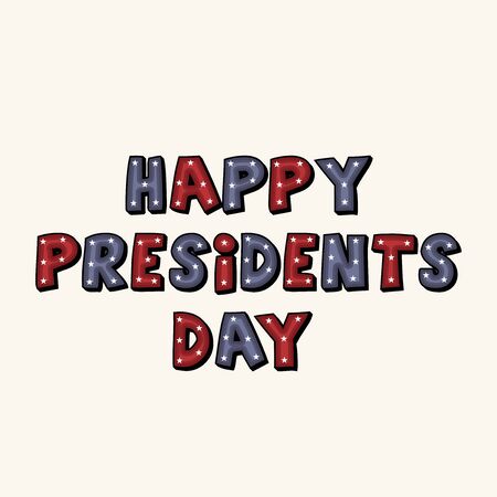 Happy Presidents Day.のイラスト素材