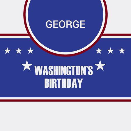 George Washington Birthday.のイラスト素材