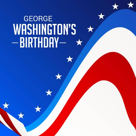 George Washington Birthday design templateのイラスト素材