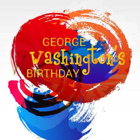 George Washington Birthday design templateのイラスト素材