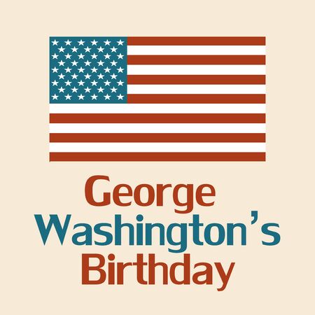 George Washington Birthday design templateのイラスト素材