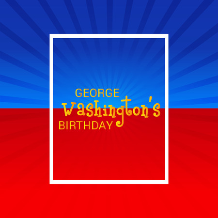 George Washington Birthday design templateのイラスト素材