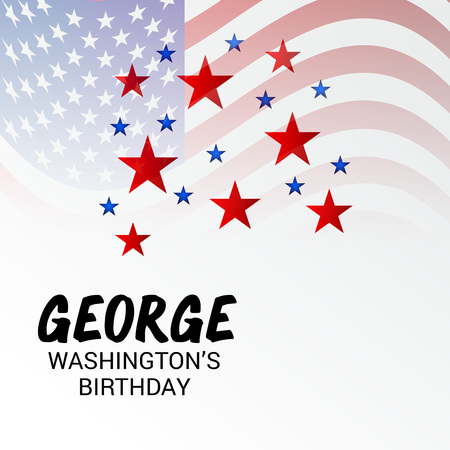 George Washington Birthday.のイラスト素材