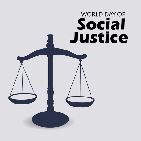 World Day of Social Justice design templateのイラスト素材