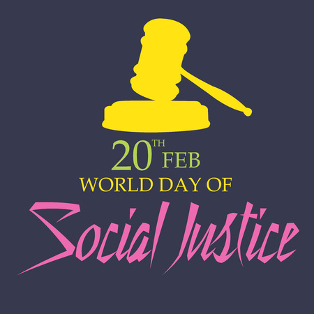 World Day of Social Justice design templateのイラスト素材