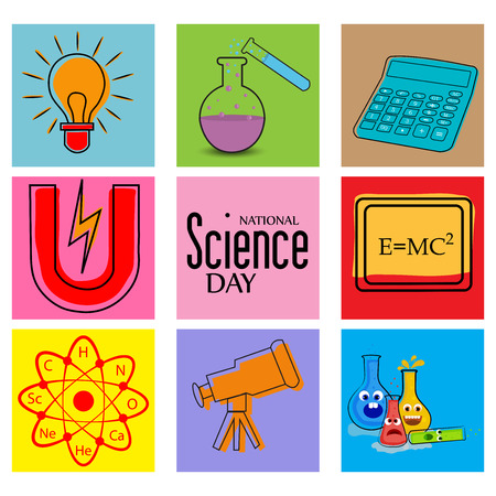 National Science Day.のイラスト素材